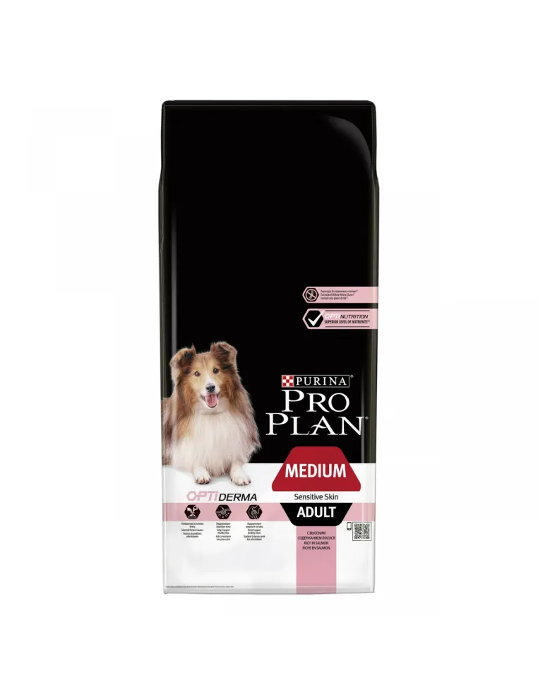 Purina proplan adult medium sensitive skin optiderma 14 kg