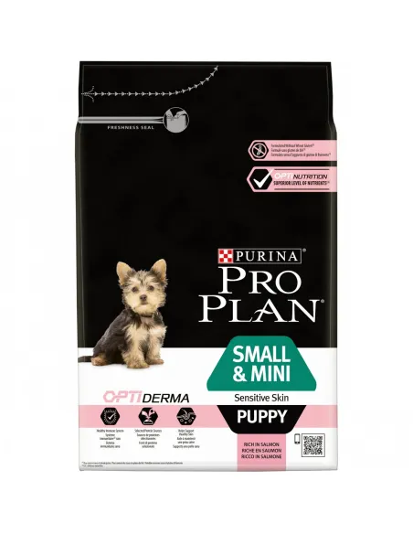 Purina proplan puppy small e mini sensitive skin optiderma 3 kg