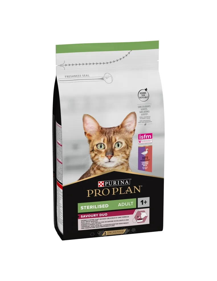 Purina Gatto Sterilised Optisavour Anatra e Fegato 1,5kg