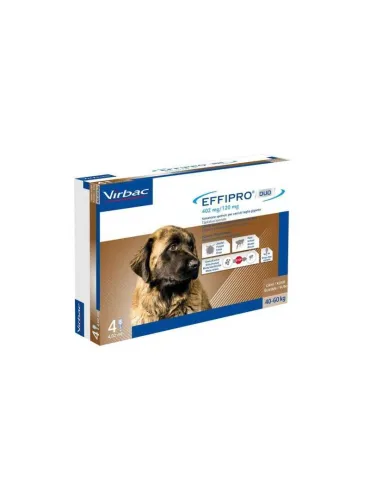 Effipro Duo 40 - 60 kg per cani 4 pipette 402 mg/120 mg