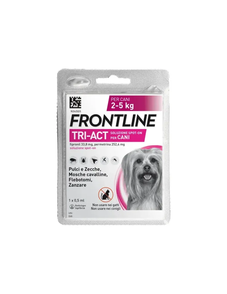 Frontline Tri-Act cani 2-5 kg