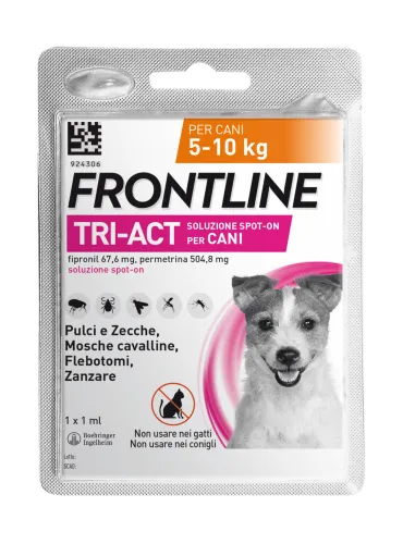Frontline Tri-Act 1 pipetta cani 5 a 10 kg