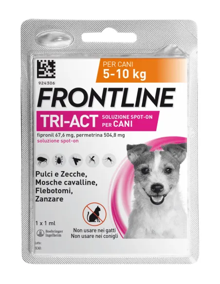 Frontline Tri-Act 1 pipetta cani 5 a 10 kg