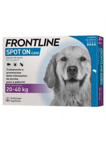 Frontline spot on cani grandi 4 pipette 2,68 ml 20-40 kg