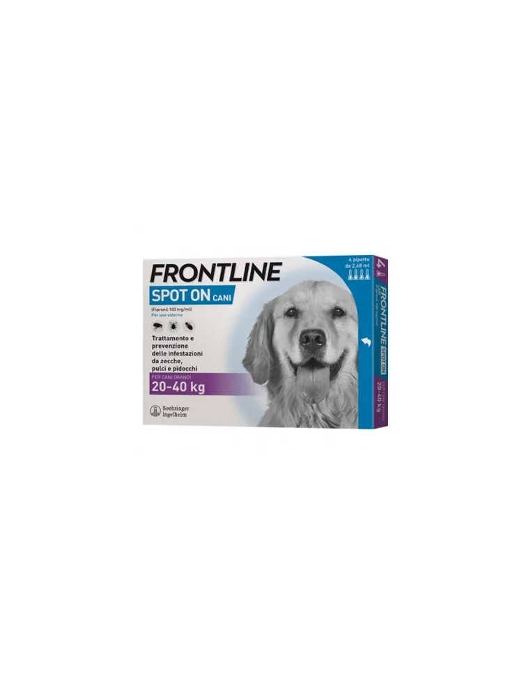 Frontline spot on cani grandi 4 pipette 2,68 ml 20-40 kg