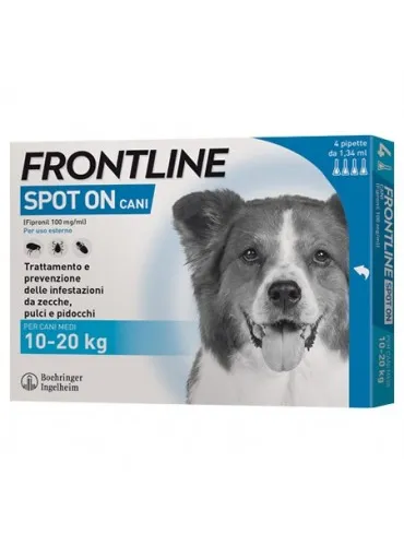 Frontline spot on cani medi 4 pipette 1,34 ml 10-20 kg