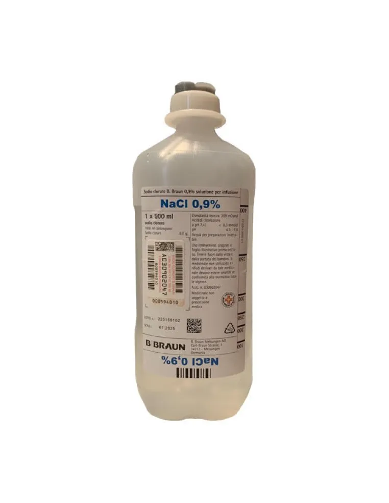 Sodio Cloruro 0,9% 500 Ml 10 Fl Bbraun