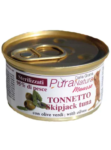 Pura Natura Gatto Steril Tonno-Olive 85 Gr