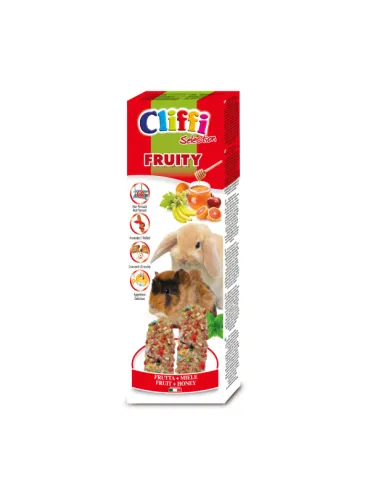 Cliffi sticks conigli - cavie "fruity" 110 gr