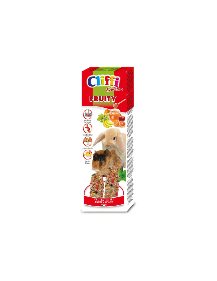 Cliffi sticks conigli - cavie "fruity" 110 gr