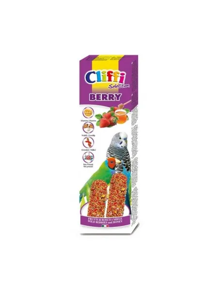 Cliffi stick pappagallini esotici frutti di bosco e miele "berry" 60 gr