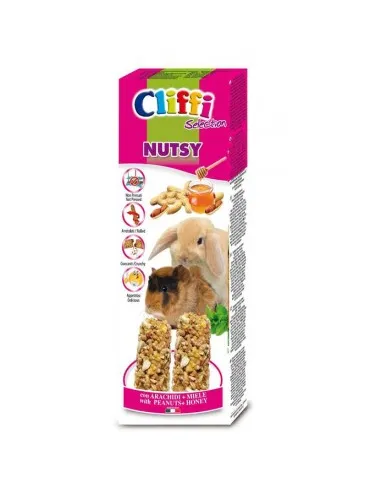Cliffi sticks conigli - cavie "nutsy" 110 gr