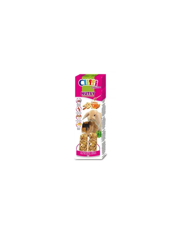 Cliffi sticks conigli - cavie "nutsy" 110 gr