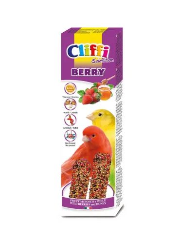 Cliffi sticks canarini con frutti di bosco e miele "berry" 60 gr