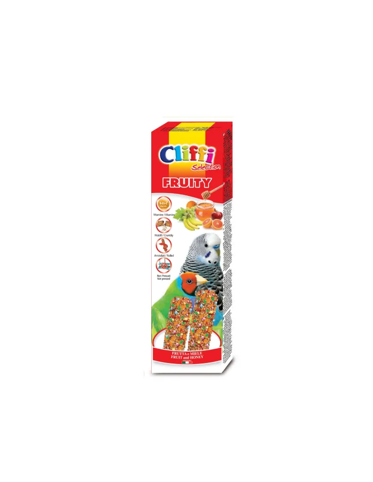 Cliffi sticks pappagallini esotici con frutta e miele "fruity" 60 gr