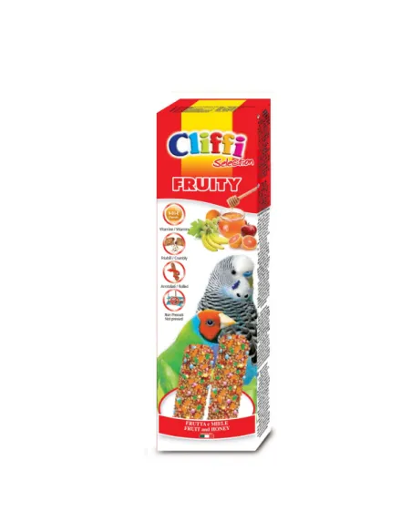 Cliffi sticks pappagallini esotici con frutta e miele "fruity" 60 gr