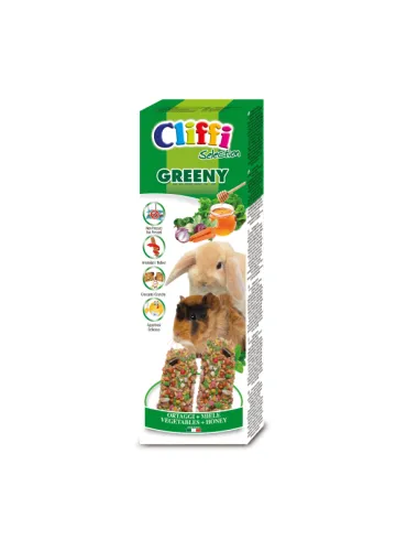 Cliffi sticks conigli - cavie con ortaggi e miele "greeny" 110 gr