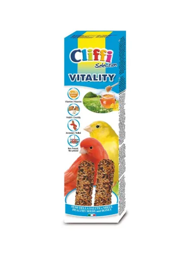Cliffi sticks canarini con miele + semi salute "vitality" 60 gr