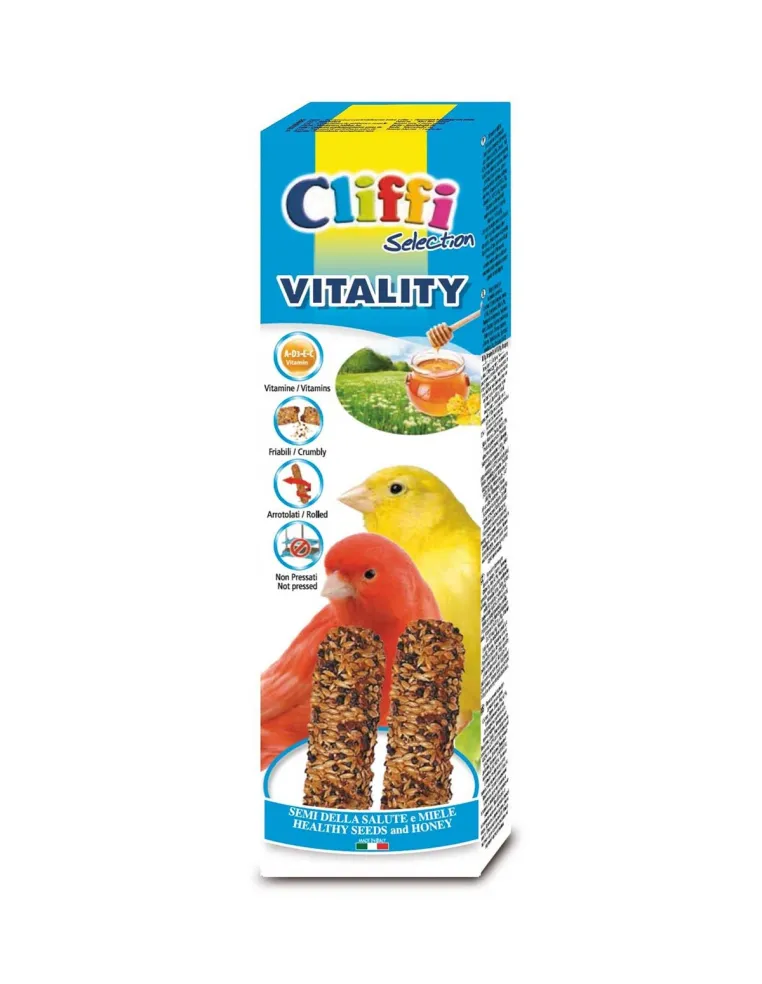 Cliffi sticks canarini con miele + semi salute "vitality" 60 gr