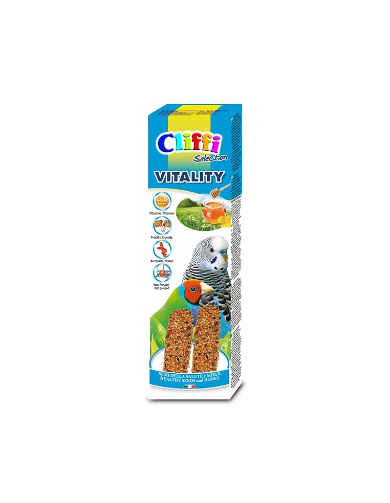 Cliffi sticks pappagallini esotici con semi della salute "vitality" 60 gr