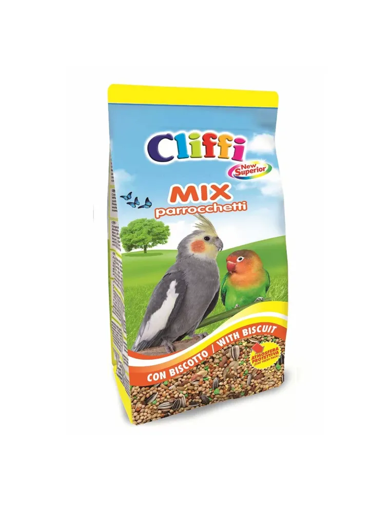 Cliffi new superior mix parrocchetti 1 kg con biscotto