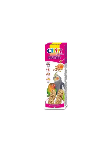 Cliffi sticks pappagalli con miele e arachidi "nutsy" 150 gr