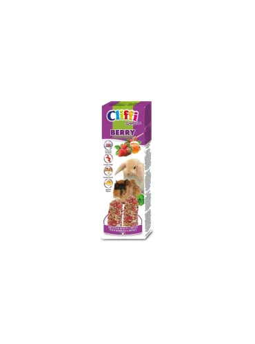 Cliffi sticks conigli - cavie "berry" 110 gr
