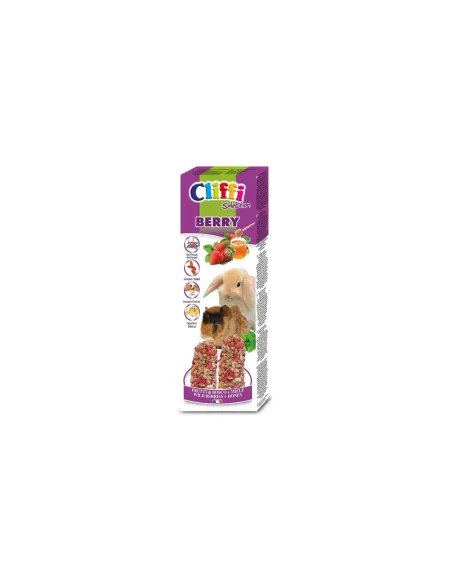 Cliffi sticks conigli - cavie "berry" 110 gr