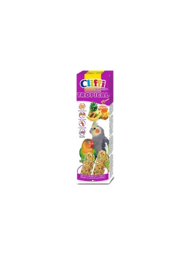 Cliffi sticks parrocchetti con frutta tropicale e miele "tropical" 150 gr