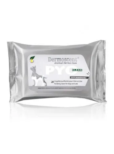 Dermoscent cane gatto pyoclean wipes 20 pezzi