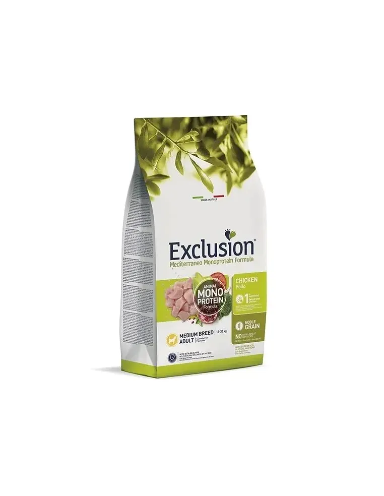 Exclusion Mediterraneo Adult Pollo Medium 3 Kg
