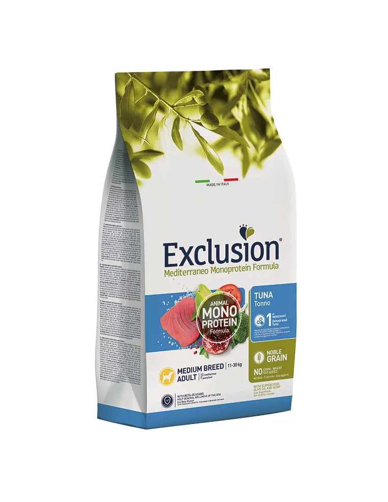 Exclusion Mediterraneo Adult Tonno Medio 3 Kg