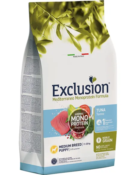 Exclusion Mediterraneo Puppy Tonno Medium 12 Kg Exclusion Mediterraneo Puppy Tonno Medium 12 Kg