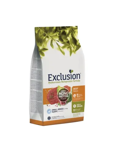 Exclusion Mediterraneo Puppy Manzo Small 2 Kg