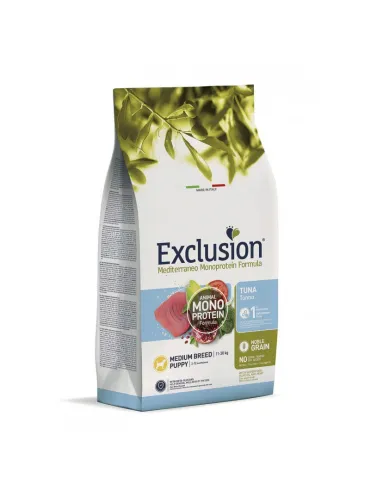 Exclusion Mediterraneo Puppy Tonno Medium 3 Kg
