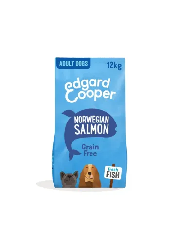 Edgard e Cooper Adult Carne Fresca Di Salmone Norvegese Senza Cereali 12 kg