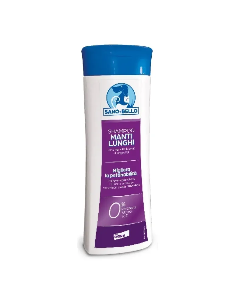 Elanco shampoo manti lunghi 250 ml sano e bello