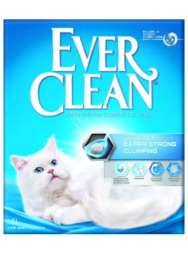 Ever clean unscented extra strong clumping 10 kg