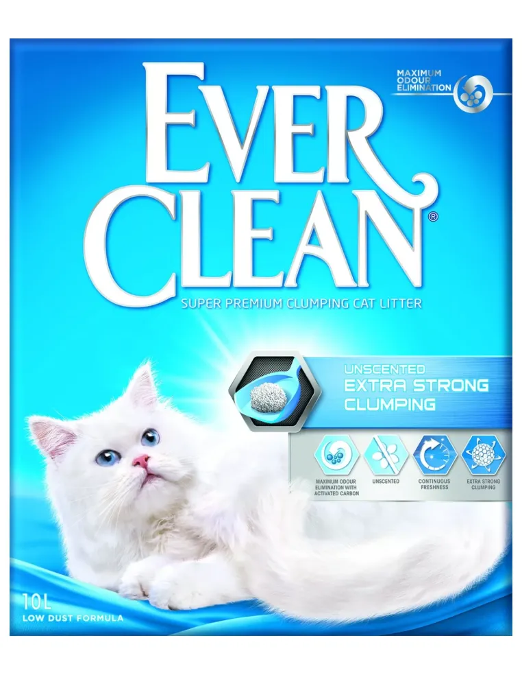 Ever clean unscented extra strong clumping 10 kg