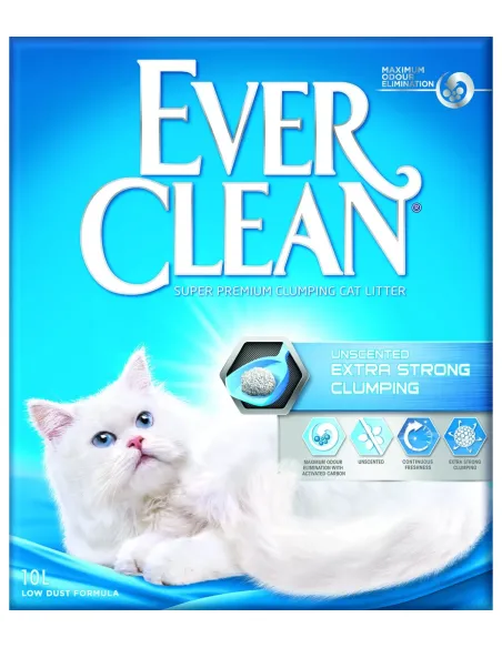 Ever clean unscented extra strong clumping 10 kg Ever clean unscented extra strong clumping 10 kg