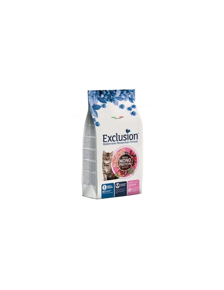 Exclusion mediterraneo gatto kitten pollo 1,5 kg