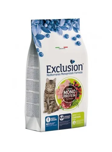 Exclusion mediterraneo gatto adult pollo 1,5 kg