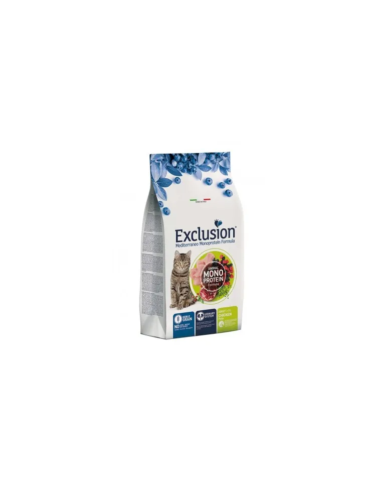 Exclusion mediterraneo gatto adult pollo 1,5 kg
