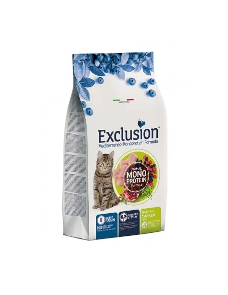Exclusion mediterraneo gatto adult pollo 1,5 kg