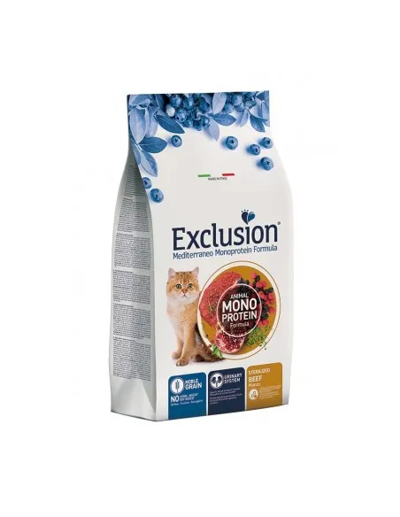 Exclusion mediterraneo gatto sterilized manzo 1,5 kg
