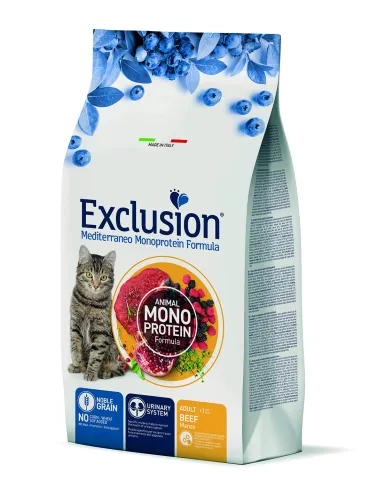 Exclusion mediterraneo gatto adult manzo 1,5 kg