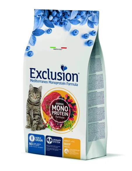 Exclusion mediterraneo gatto adult manzo 1,5 kg