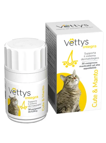 Vettys Integra Cute&Manto Per Gatti 30 Compresse