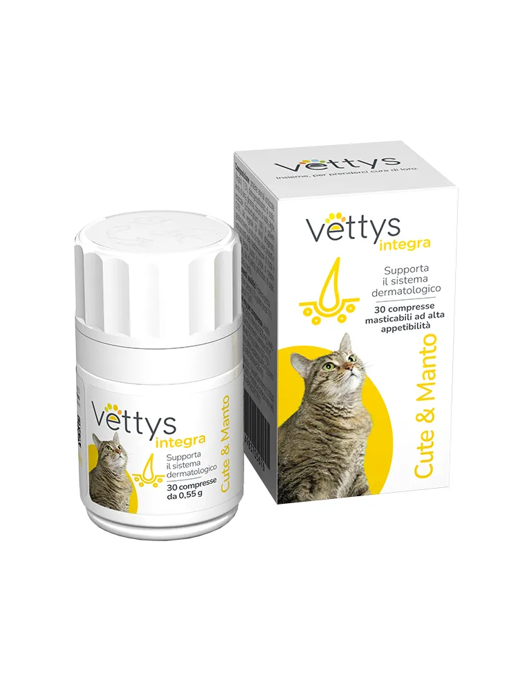 Vettys Integra Cute&Manto Per Gatti 30 Compresse