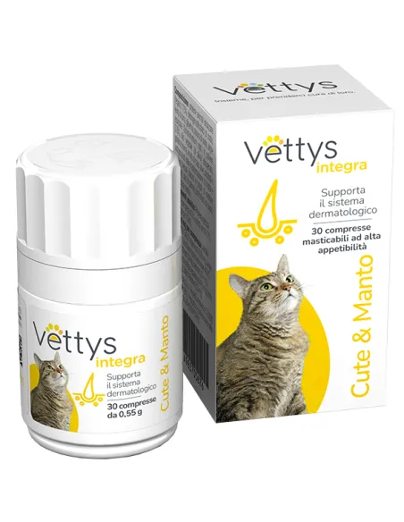 Vettys Integra Cute&Manto Per Gatti 30 Compresse